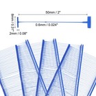2000pcs 50mm Tagging Fasteners Clothing Tag Barbs Attachments Price Tags Blue