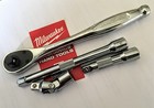 Milwaukee 3 8 In  Drive Ratchet    48-22-9038 Plus 3 Extensions Free Usa Ship