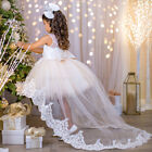 Flower Girl Dress Girls Princess Wedding Party Dress Lace First Communion Dress