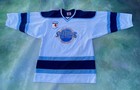 Vintage New York City Skyliners Hockey Club Carlan  22 Men s Jersey Size M 