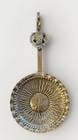 Old German Neresheimer Hanau Silver Man In The Moon Cherub Hen Tea Caddy Spoon