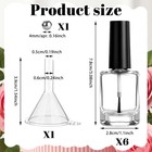 Empty Nail Polish Bottles  2 Pcs 10ml Glass Nail Polish Container Empty Finge   