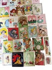 Vintage 40s 50s Christmas Birthday   Holiday Greeting Cards Lot