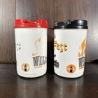 Lot Of 2 Silver Dollar City Refillable Soda Drink Mugs Grandfathered  1 50 Sdc