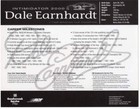 Autographed 2000 Dale Earnhardt Sr   3 Gm Goodwrench Racing Final Full-time Seas