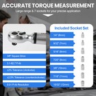    digital Torque Wrench Adjustable Torque Wrench 3 8  Drive 3-60nm High Accuracy