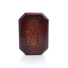 Chinese Portable Small Inkstone Lacquered Case Gilt Calligraphy Scholar Tool