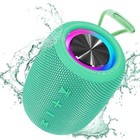 Portable Bluetooth Speaker  Bt5 3 Wireless Speaker 20w Bass Diaphragms Teal