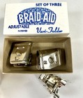 Vtg New Braid Aid Klamp Wool Braided Rug Craft Braiding Tool Braid-klamp Lot