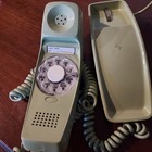 Vtg  Rotary Phone trimline avocado Green desk Style perfect Cond w matching Cord