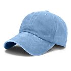Dyed Washed Cotton Solid Plain Polo Style Baseball Ball Cap Hat Dad Adjustable