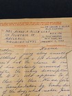 Wwii 1945 Eto Letter Home V Mail Paris Pvt Allen