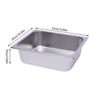 6 Pack 4  Deep 1 2 Size Stainless Steel Steam Table Pans Hotel Food Prep Pan New