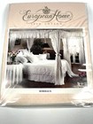 Vintage European Home 100  Cotton White Pillow Sham Battenburg Lace Bordeaux