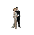 Bella Novia Handcrafted Bride   Groom Porcelain Cake Topper 5  Figurine - New 