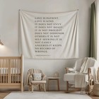 Christian Wall Hanging     Love Is Patient Scripture Tapestry 1 Corinthians
