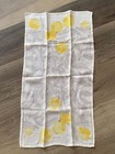 Linen Vera Kitchen Towel Lemons 1960s Vintage 14 5 X 27 