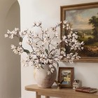 8pcs 36  Fake White Magnolia Champaca Flowers For Vase Home Decor
