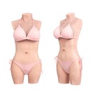 Silicone Realistic Body Suit C Cup Fake Boob Breast Forms Fake Vagina Drag Queen