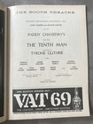 The Tenth Man Playbill Opening Night November 5  1959 The Booth Theatre New York