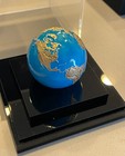 2023 Barbados Blue Earth Gold Plated 3 Oz 99 99  Silver Globe  apmex 