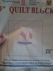 Jack Dempsey Nip 9  Stamped Quilt Blocks Lot Of 3 Lighthouse Sailboat Total 36