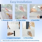 Gtj Frosted Window Privacy Film Static Cling Film No Glue Removable Reusable Uv