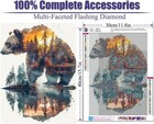 Forest Bear Diamond Art Kits For Adults  Animal Diamond Painting Kits For Adults