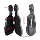 Cello Hard Case 1 2 Carbon Fiber Lightweight Cello Box With Wheels straps Strong