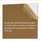 Clear Cast Acrylic Plexiglass Sheet 1 4                Thick  6 Mm  Plastic - 1 Piece