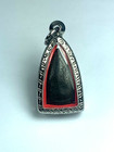 Old Metal Phra Pidta Holy Pendant Luck Rich Protect Fetish Talisman Thai Amulet