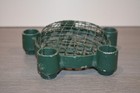 Htf Vintage Metal Flower Frog   5 Candle Holder Cage Design For Floral Arranging