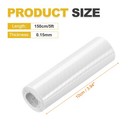 6d Carbon Fiber Vinyl Wrap 3 94  X 5ft Self-adhesive With Scraper White 