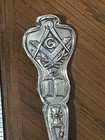 Masonic Sterling Silver Souvenir Spoon  18 G