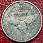 Higher Grade 1952 France French New Caledonia 5 Francs-may656