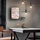 Vintage Retro Diner Menu Heavy Duty Drink Tin Metal Signs Home D  cor 8x12 