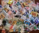  25 Mystery Fun Bags Of Vtg Cabs beads  Brass Findings lockets charms unique
