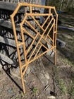 Vintage Chinoiserie-style Chinese Fretwork Headboard Bamboo Rattan 70 80   s Twin