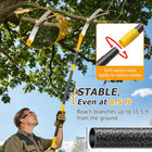 Manual Pole Saw For Tree Trimming -8 5 Ft Lightweight 2-in-1 Manual Hand Saw  Lo