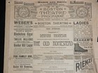 1890s Boston Theatre  Program Programme The Old Homestead Denman Thompson Orig 