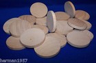 25 Natural Unfinished Hardwood 2  Wood Circles Discs Wooden Crafts  Game Spacers