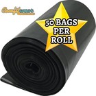 Industrial Strength 45 Gal Extra Heavy Duty Contractor Ready Black Garbage Bags