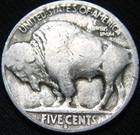 Original Tougher Date 1920-s Buffalo Nickel 5   Free Shipping  Ku78mc