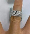 3ct Round Cut Lab Created Diamond Women s Engagement Ring 14k White Gold Plated