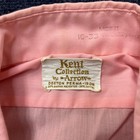 Vintage 70s Kent Collection By Arrow Dress Shirt Mens 16 32 33 Pink Long Sleeve