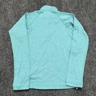Patagonia Capiline Base Layer Youth  12  Large Teal Blue 1 4 Zip Mock Neck