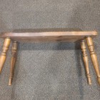 Vtg Cornwall Solid Wood Cribbage Board Table Bench Removable Legs 6 Pegs