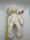 New G By Gund Fuzzy Lamb 4049363 Long Legs Plush Stuffed White Cream 18    Tags