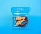 Ear Plugs 10 Pairs Orange Silicone Ear Plugs 33db Anti Noise Hearing Protection 