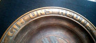 Vtg German Wooden Bread Plate Hand Carved Rustic Farmhouse Our Daily Bread 13 w